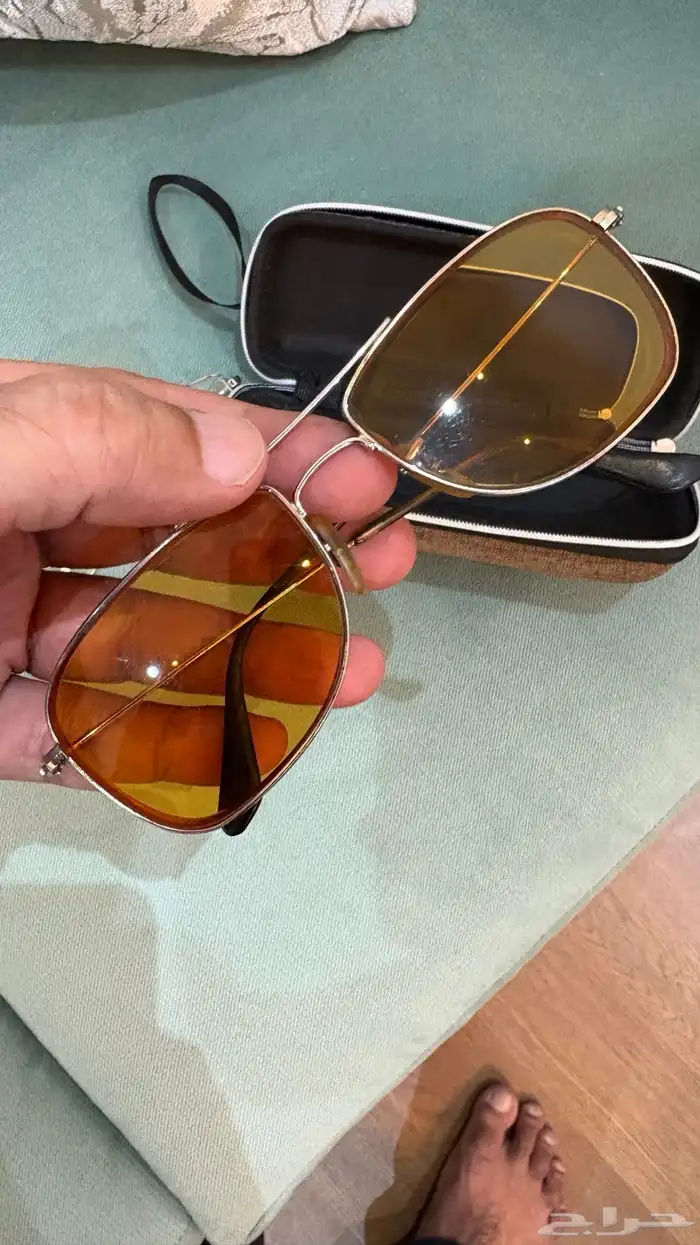 نظارتين راي بان وبربري اصليةمستخدمة Rayban Burberry 4