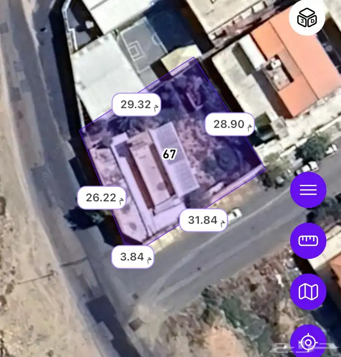 ارض تجاري شارعين الحلقه الشرقيه 4