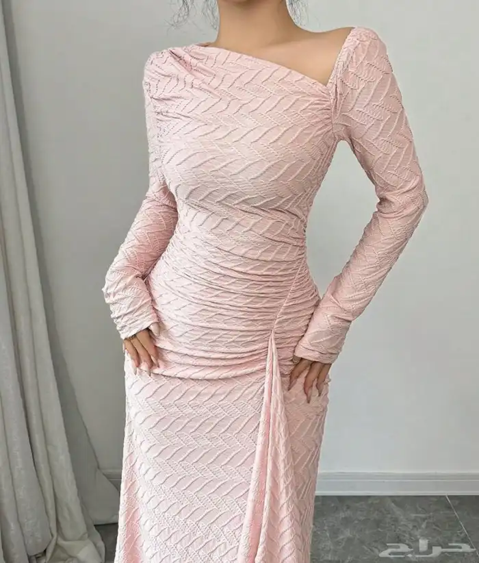 فستان وردي 3