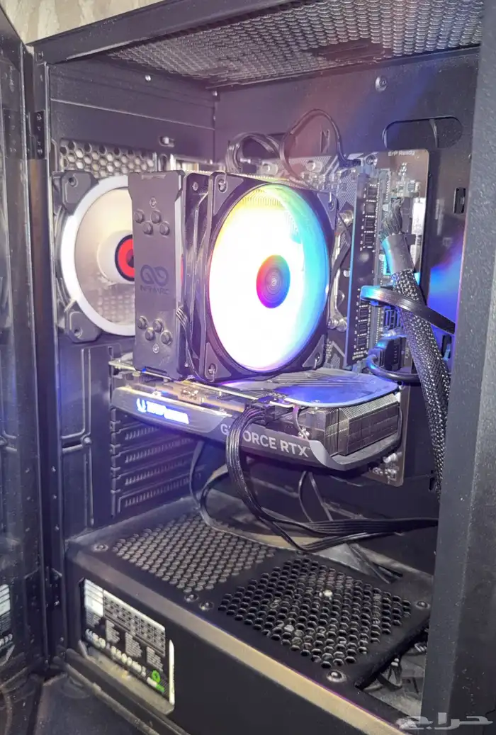 بي سي للبيع كرتRTX4070 معلج i5جيل 12 رامات 16. تو تيرا 1