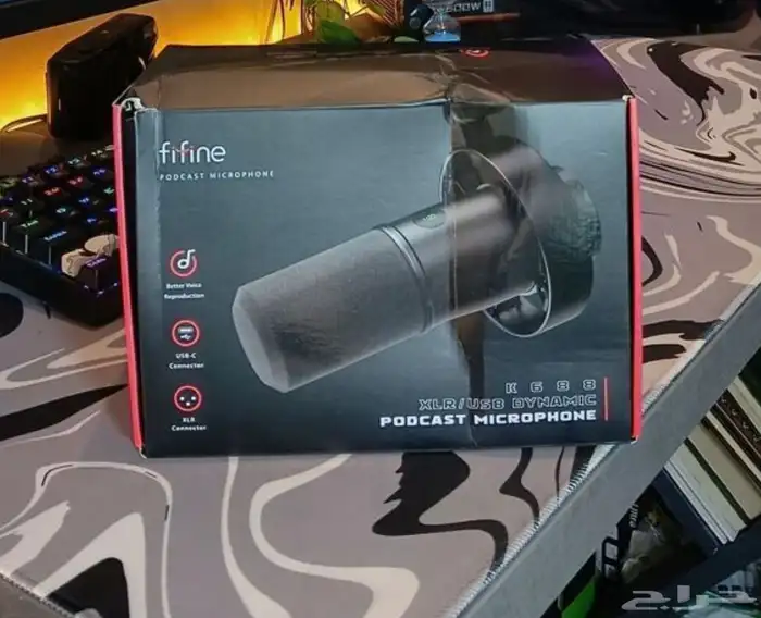 مايك fifine k688 بكرتونه جديد 0
