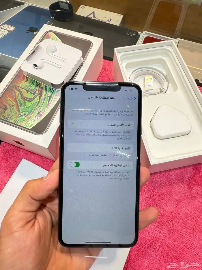 آيفون اكس اس ماكس 512 قيقاء جديد بطارية 100 10