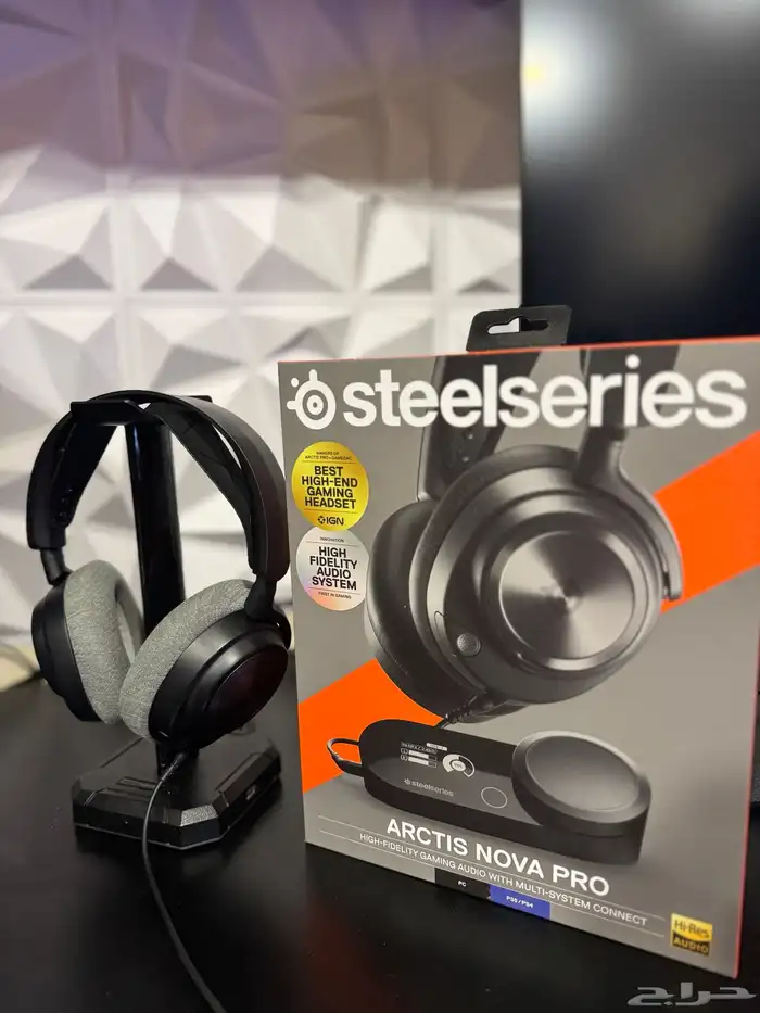 سماعة SteelSeries Arctis Nova Pro مع وسادة ابرد للاذن 1