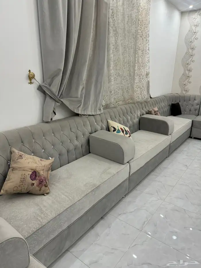 كنب مجلس 6 5 نظيف لا احراق ولا صبغات ولا شي محافظة عفيف 1