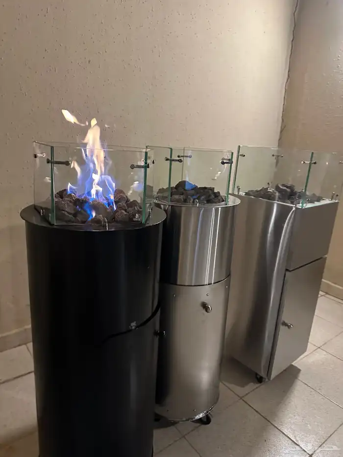 دفايات غاز خارجيه دفاية شبة نار 4