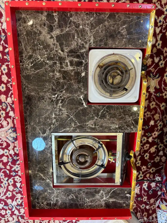 مشب غاز وكهرباء 0
