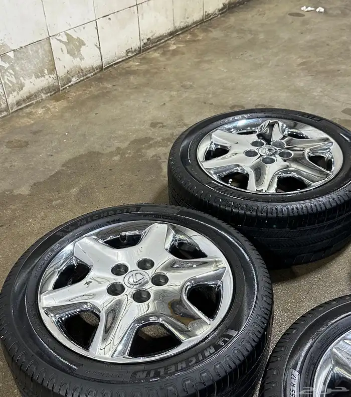 جنوط نيكل وكالة لكزس LS430 مع كفرات ميشلان 11