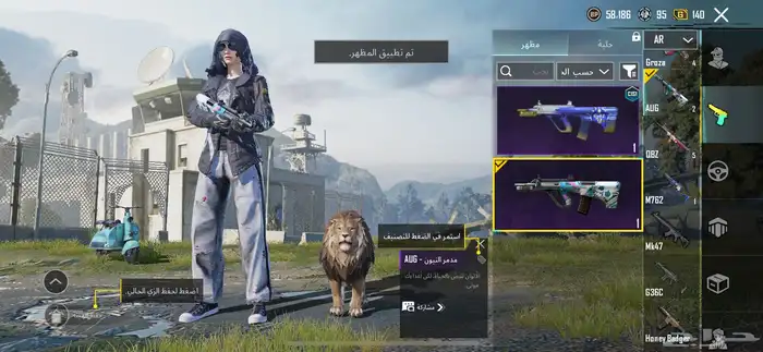 للبيع حساب ببجي  قديم ونادر 58