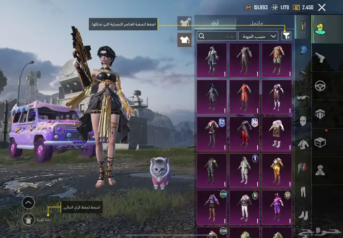 حساب ببجي لفل 70 5