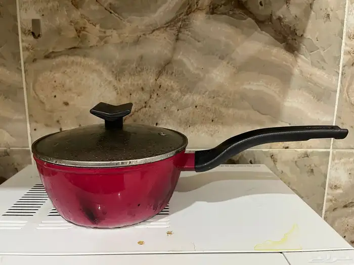 حلل طبخ و مقلاية 4 قطع استخدام شهرين chefline 4