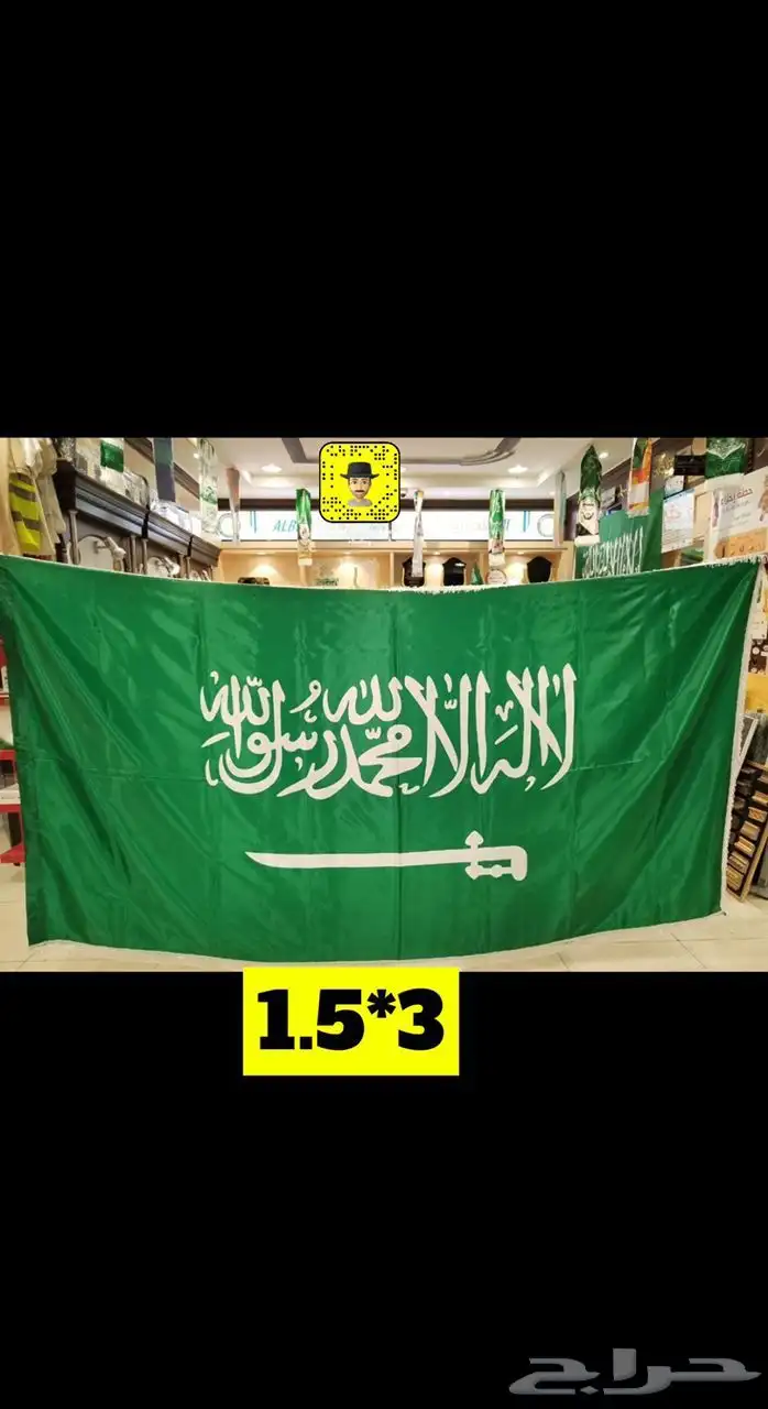 ساري سواري ستاند أعلام اليوم الوطني السعودي 95 55
