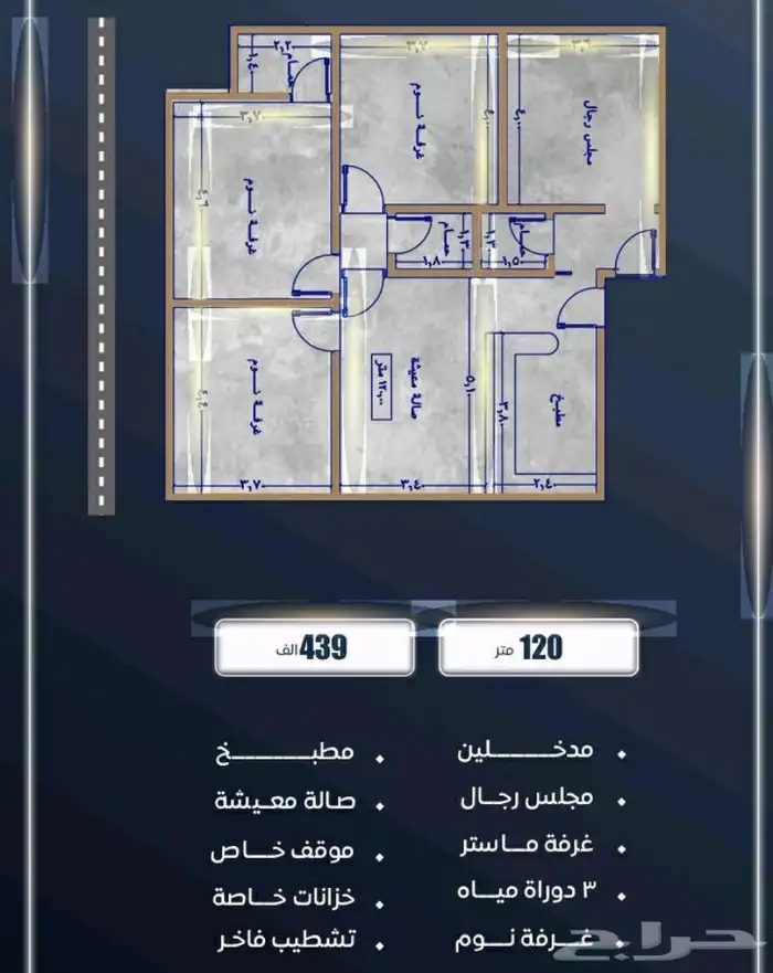 شقق غرفتين و3و4 للتمليك اوالاستثمار في ابحر الشمالية الفال 9