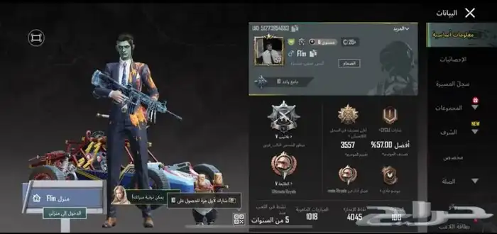 حساب ببجي للبيع 22