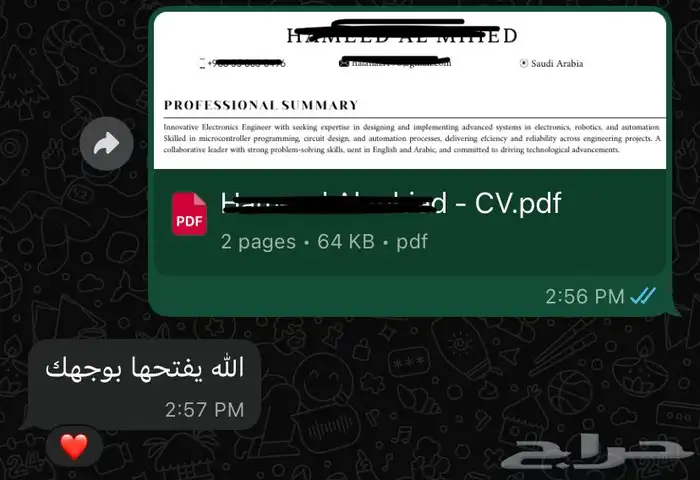 CV -ATS - لينكدان - سيرة ذاتية - LinkedIn 1