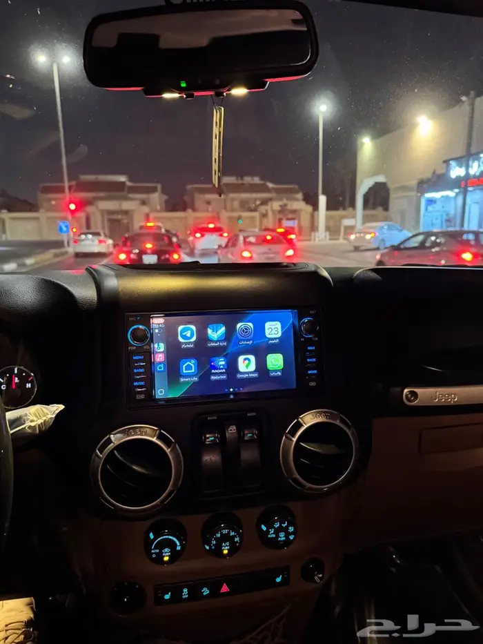 Jeep Wrangler smart tv شاشة جديدة كار بلاي 3