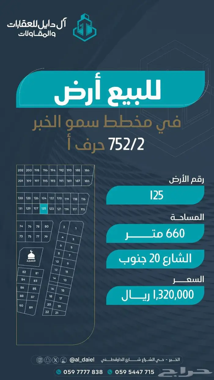 للبيع اراضي في مخطط سمو الخبر مخطط الإبداع والفن المعماري 11