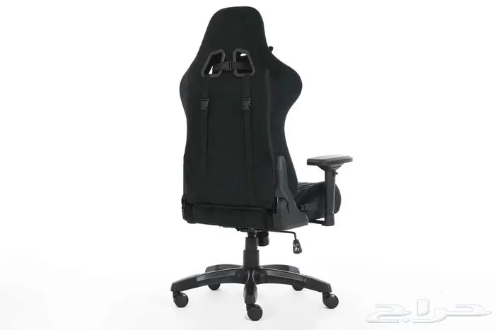 كرسي قيمنق مخمل مريح أسود وأبيض 20
