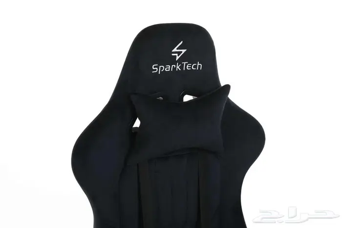 كرسي قيمنق مخمل مريح أسود وأبيض 18