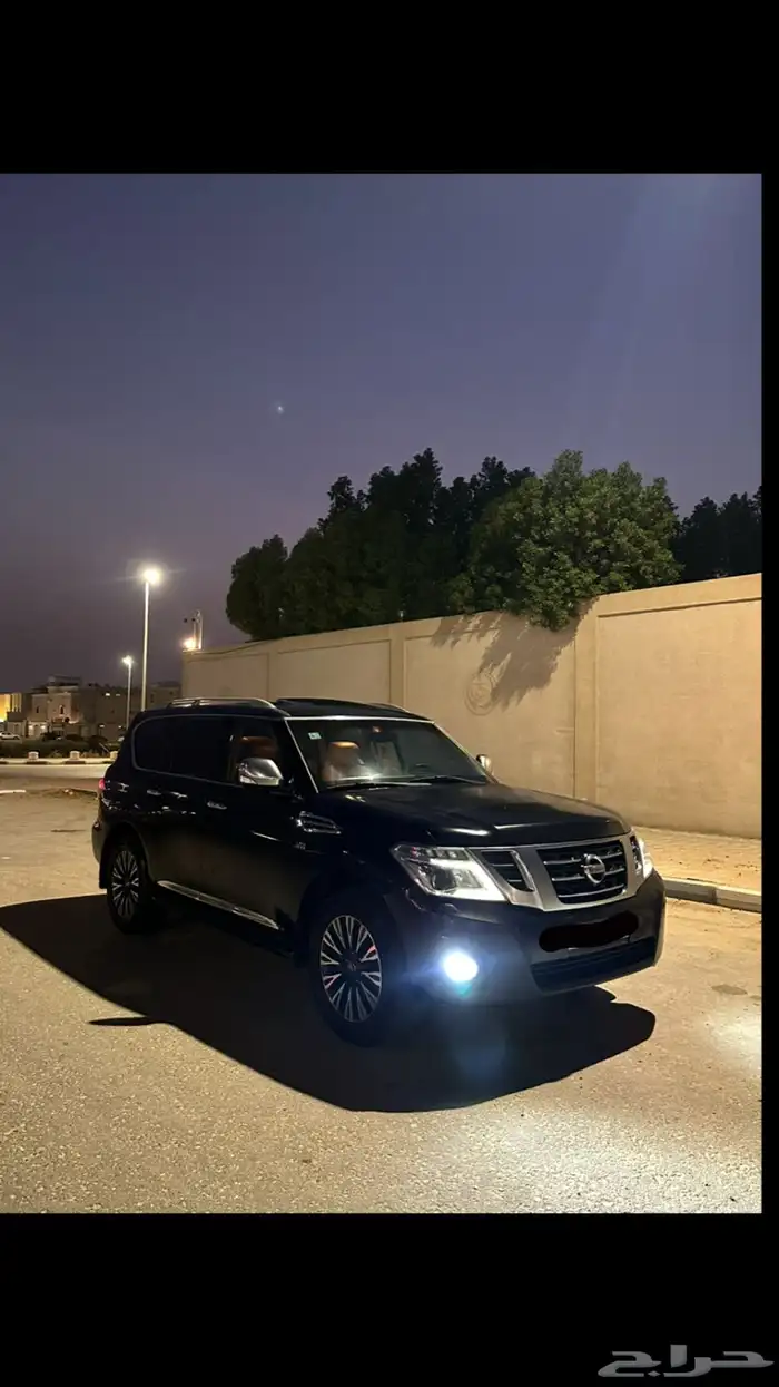 نيسان باترول بلاتنيوم اسود داخلي جملي 13