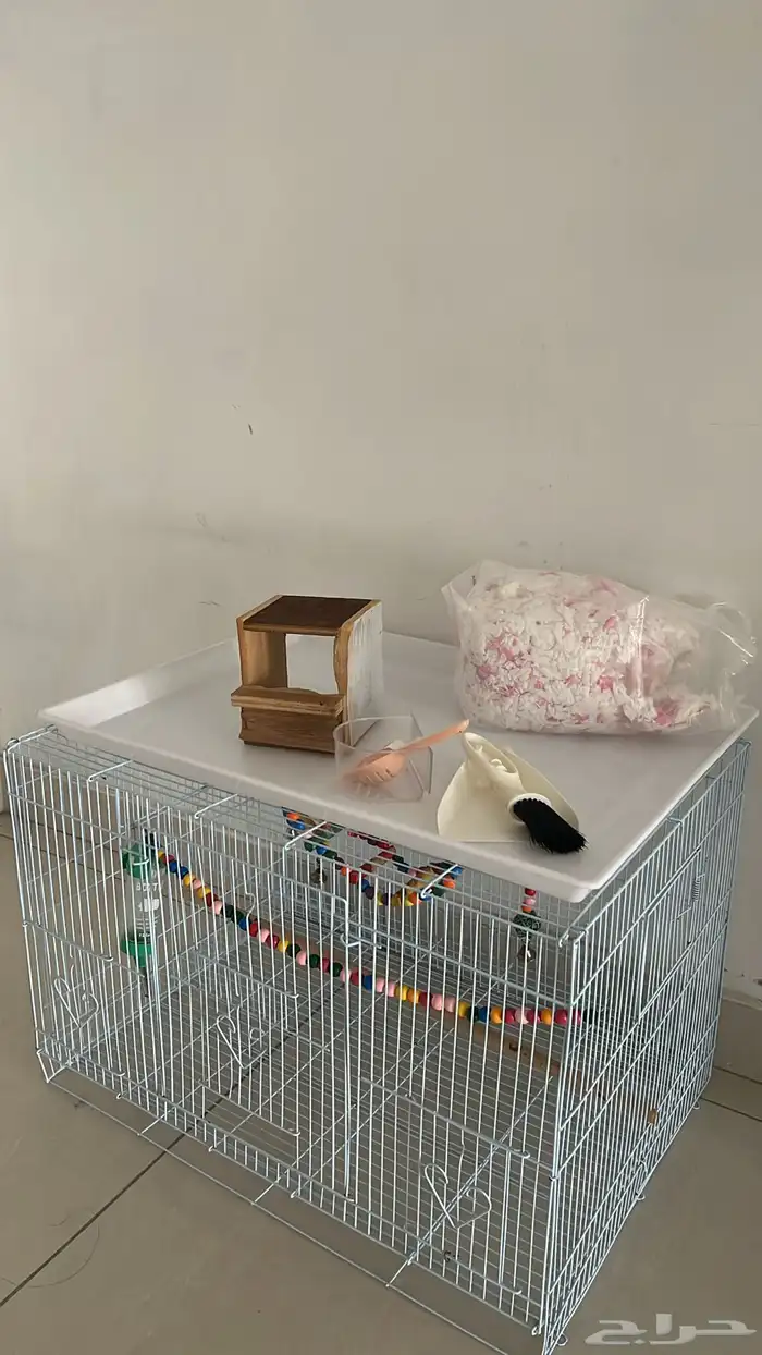 قفص مع ملحقاته (سناجب هامستر طيور 0