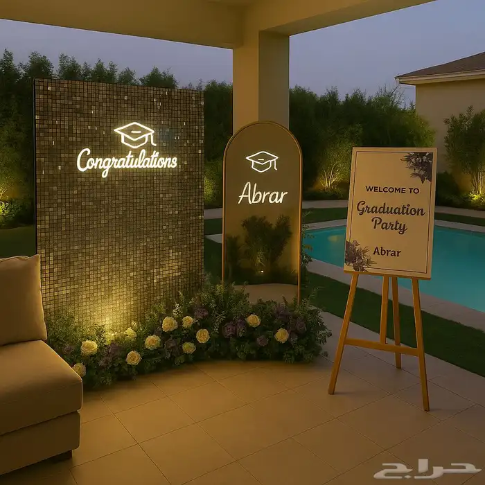 تنسيق حفلات تأجير خلفيات  تاجير طاولات -كراسي-باقل الأسعار 8