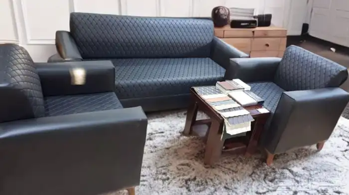 جديد طقم كنب مكتبي و مكتب كامل و مكتب مدير و كراسي 2