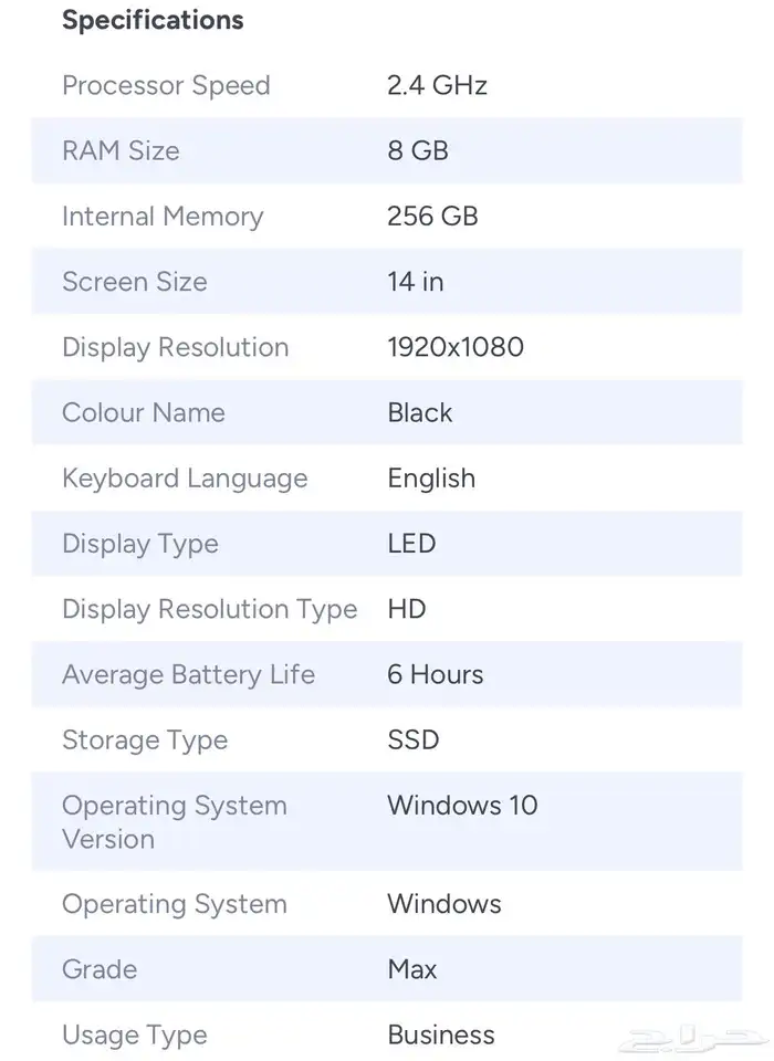 لابتوب لينوفو ثينك باد T470 مجدد 4