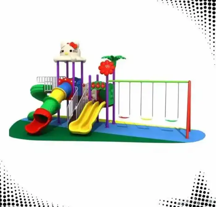 لعبة جماعية كبيرة قبة برج مع مراجيح وزحاليق للالطفال 0