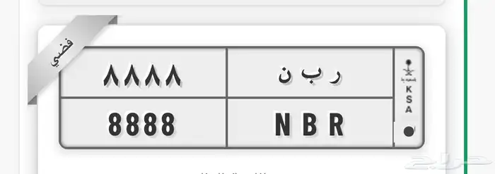 لوحه خصوصي مميزه فضي 0