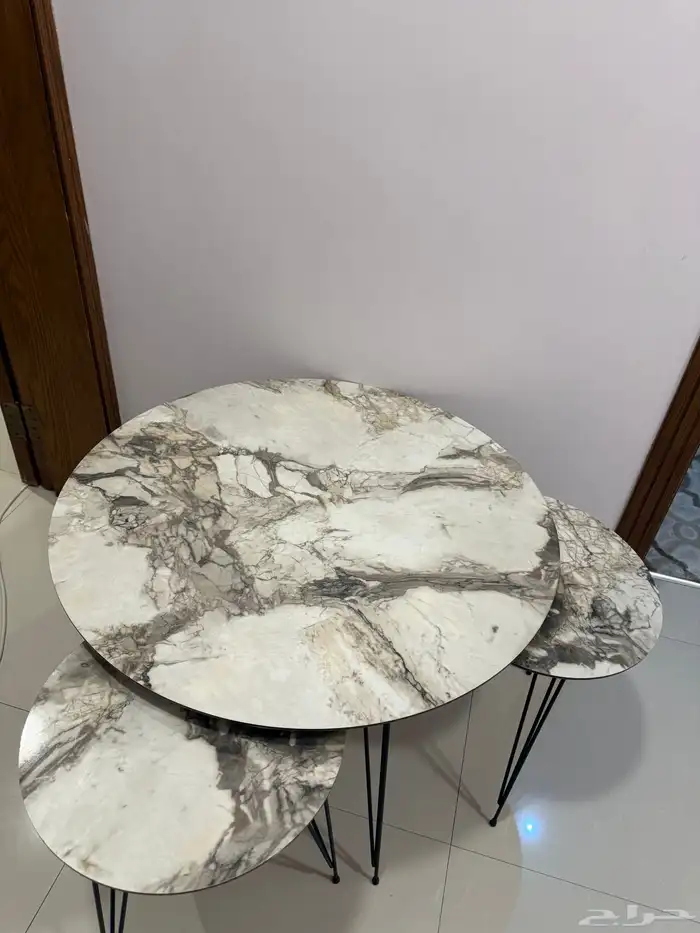 طاوله مع طاولات خدمه 0