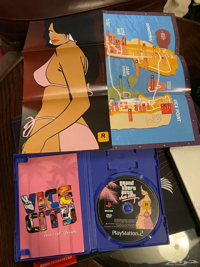 شريط GTA vice city اصلي مع كامل ملحقاته 3