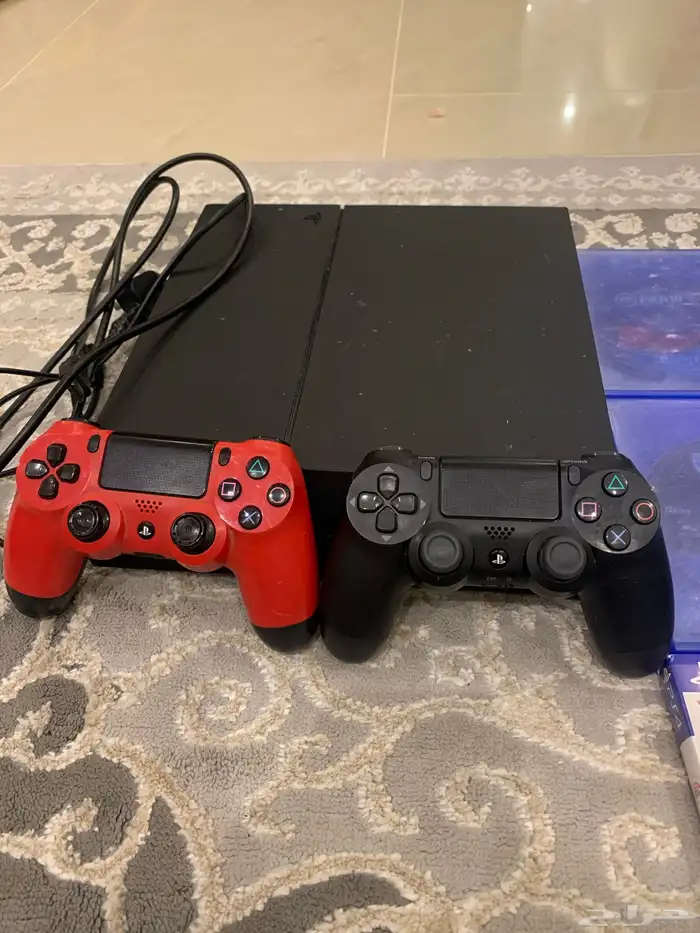 سوني فور معه شريط فيفا 2023 وماين كرفت وروكت ليق وgust و2يد 2