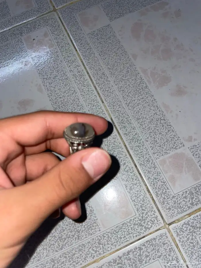 خاتم فضه مقاس Y21 أو Y22 عيار 925 4