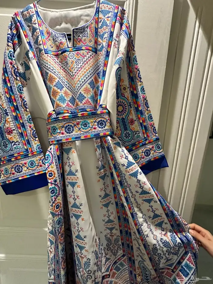 جلابية فلسطينية تطريز كامل 0