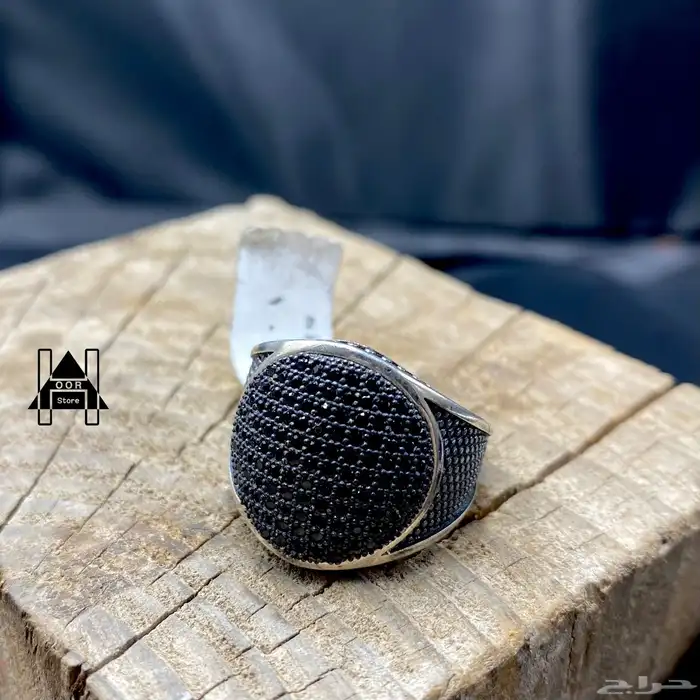 خواتم فضه إيطالي راقية عيار 925 ومرصعة بزركون اسود وابيض 4