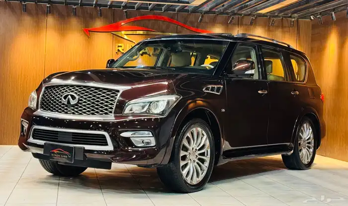 انفنتي 2015 فل كامل QX80 سعودي (( بحاله ممتازه )) 2