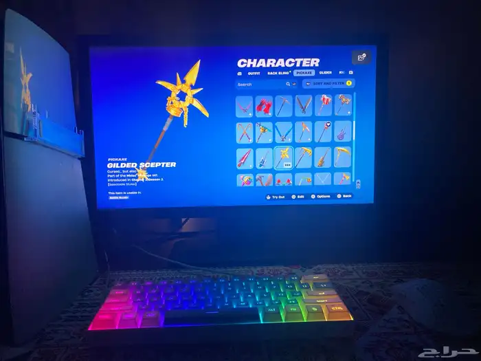 حساب فورت نايت وروكيت ليق وفورت نايت 5