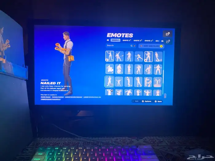 حساب فورت نايت وروكيت ليق وفورت نايت 11