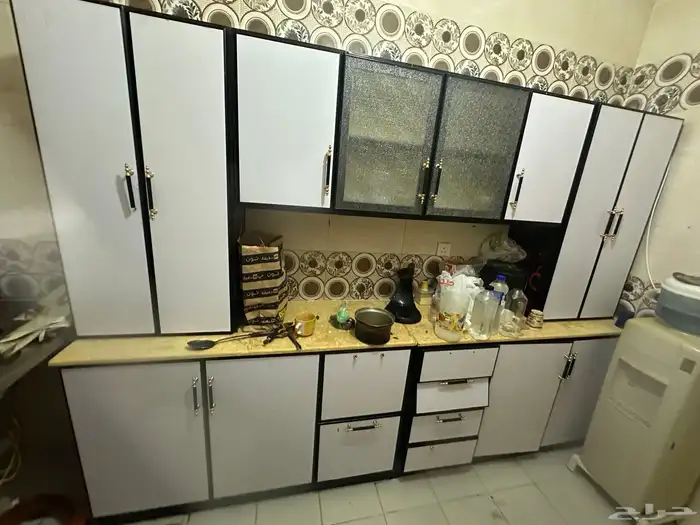 دولاب مطبخ وغساله وبرادة ماء 0