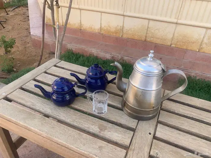 ملقمة مع 2 اباريق غرش إشكال تراثية 0