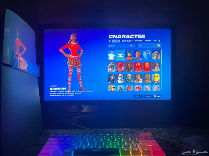 حساب فورت نايت وروكيت ليق وفورت نايت 1