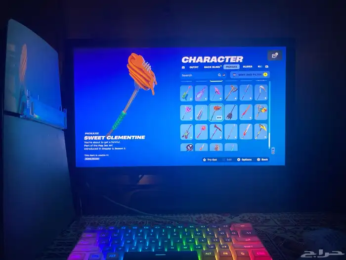 حساب فورت نايت وروكيت ليق وفورت نايت 10