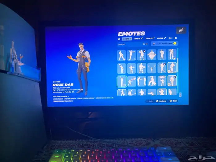 حساب فورت نايت وروكيت ليق وفورت نايت 12