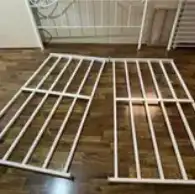 سرير نفرين حديد ابيض 2
