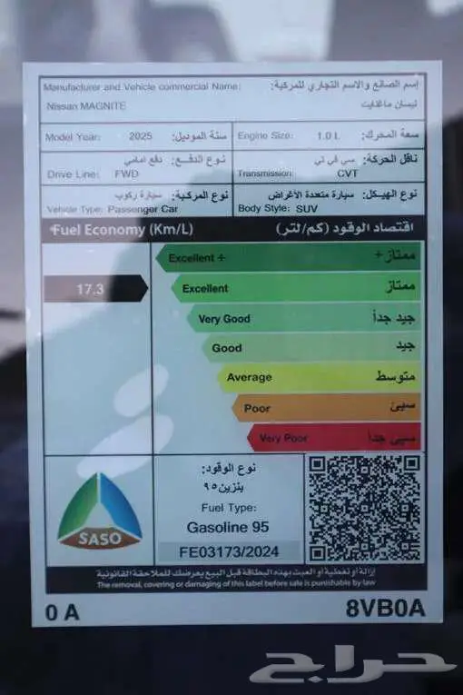 نيسان ماجنايت 2025 SV تمويل اقصاد فقط جميع البنوك والشركات 5