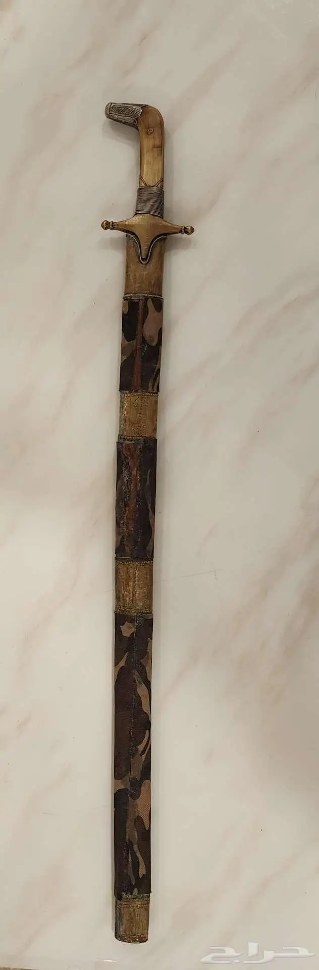 حربه بمقبض سيف عظم فضه على شكل غداره شغل خاص 4