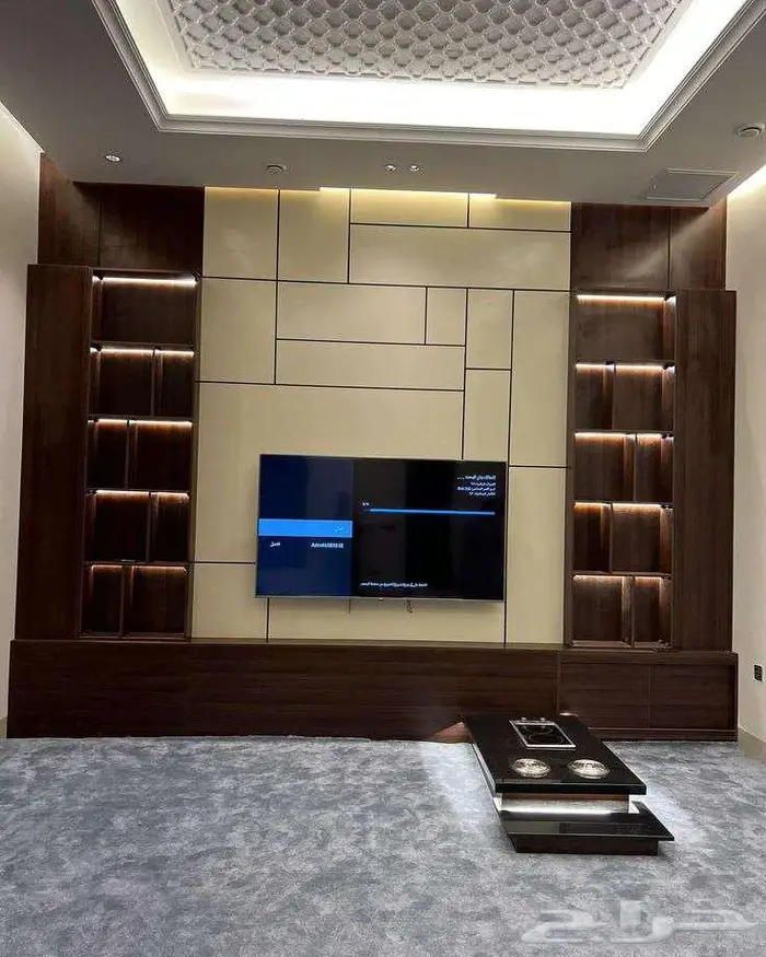 ديكورات ديكورات ديكورات مودرن غرف نوم شيبورد شاشه باركيه 3