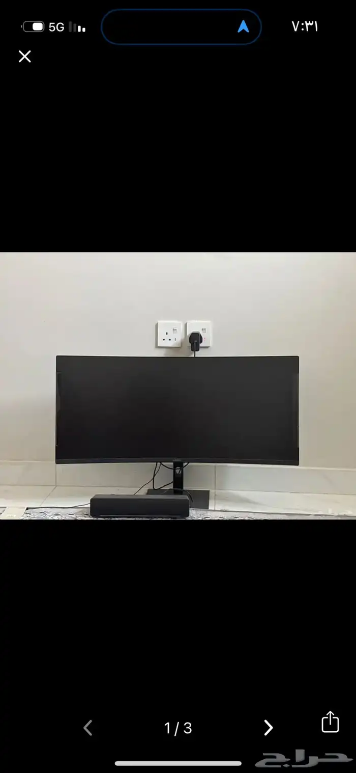 شاشه قيمنق منحنيه 34 2