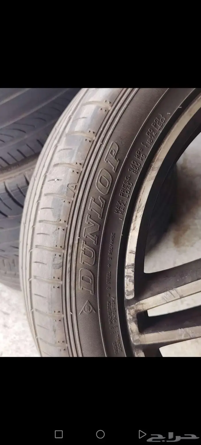 جنوط مرسيدس أصلية عرضين وكاله AMG مع الكفرات 1