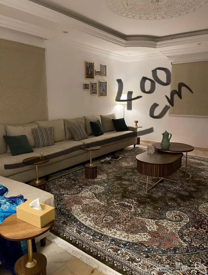 طقم كنبي بيج للبيع 1